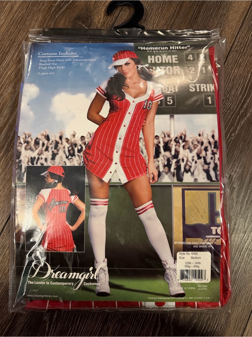HOMERUN HITTER by Dreamgirl Adult Halloween Costume